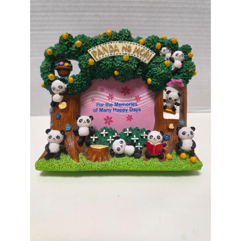 Panda no Mori (Panda‎ Forest) 3D sculpted photo frame Zoo souvenir